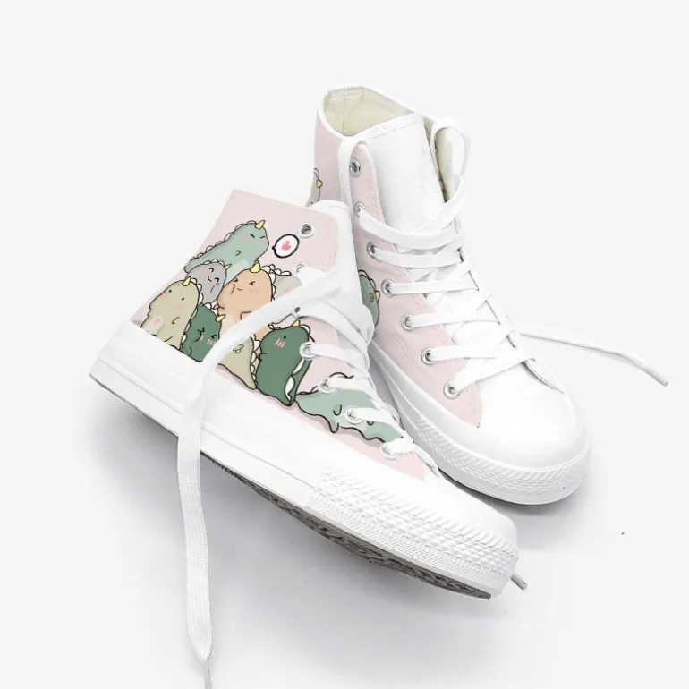 Dinosaur Pile High Top Sneakers