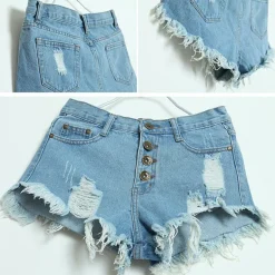 Distressed Jean Shorts