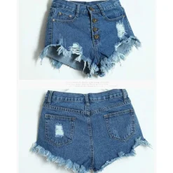 Distressed Jean Shorts