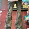Distressed Y2K Grunge Flare Jeans