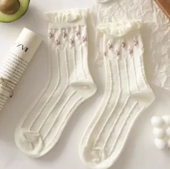 Dollette Floral Lace Socks