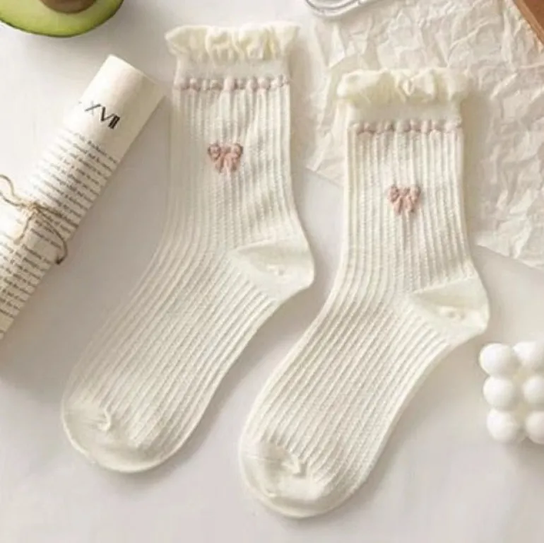 Dollette Floral Lace Socks