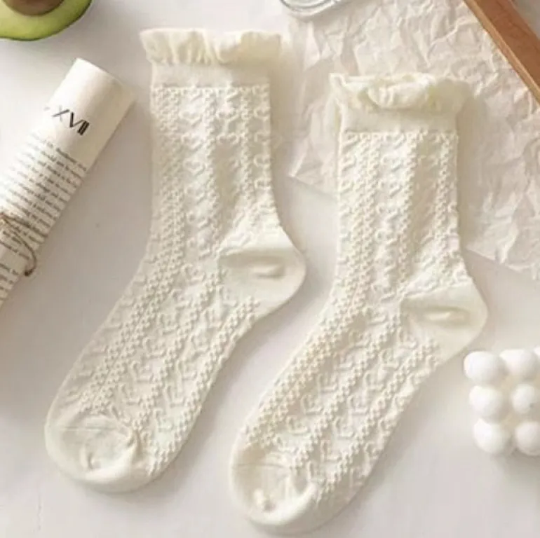 Dollette Floral Lace Socks