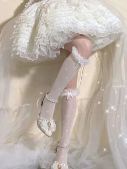 Dollette Polkadot Lace Socks