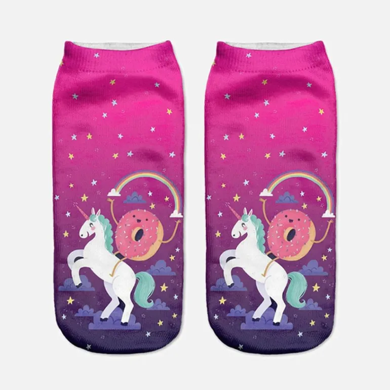 Donut Unicorn Socks