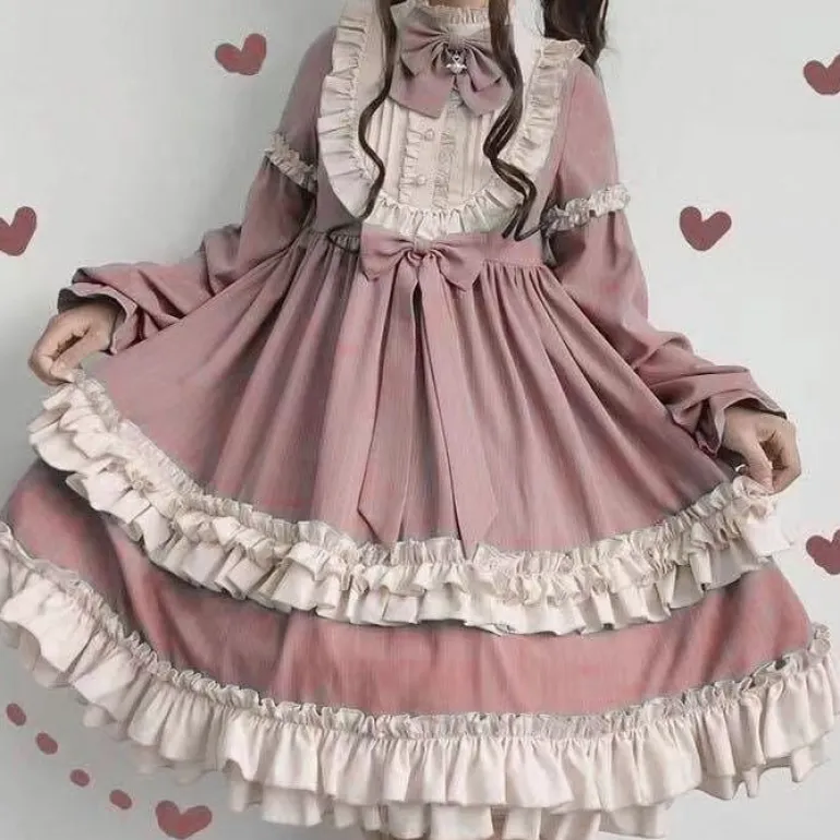 Dusty Pink Maid Dress