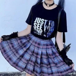 Electric Plaid Skirt (17 Colors)