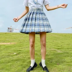 Electric Plaid Skirt (17 Colors)