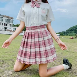Electric Plaid Skirt (17 Colors)
