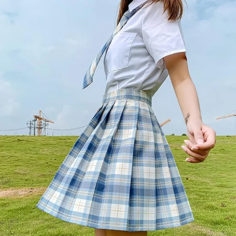 Electric Plaid Skirt (17 Colors)