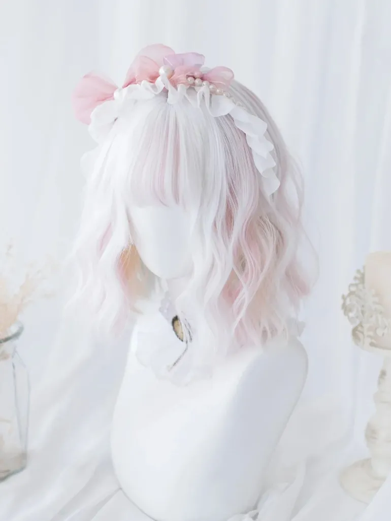Elegant Watercolor Short Bob Wig