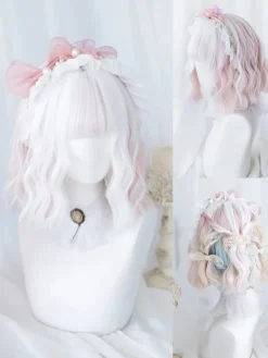 Elegant Watercolor Short Bob Wig
