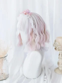 Elegant Watercolor Short Bob Wig