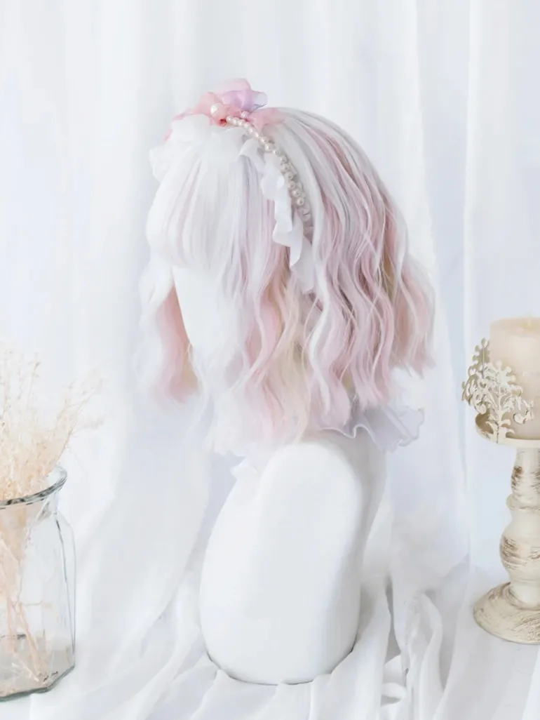 Elegant Watercolor Short Bob Wig