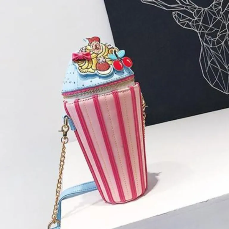 Embroidered Cupcake Handbag