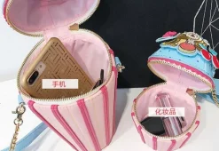 Embroidered Cupcake Handbag
