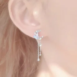 Ethereal Moon Dangle Earrings