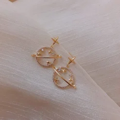 Ethereal Moon Dangle Earrings