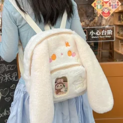 Floppy Bunny Ear Plush Book Bag