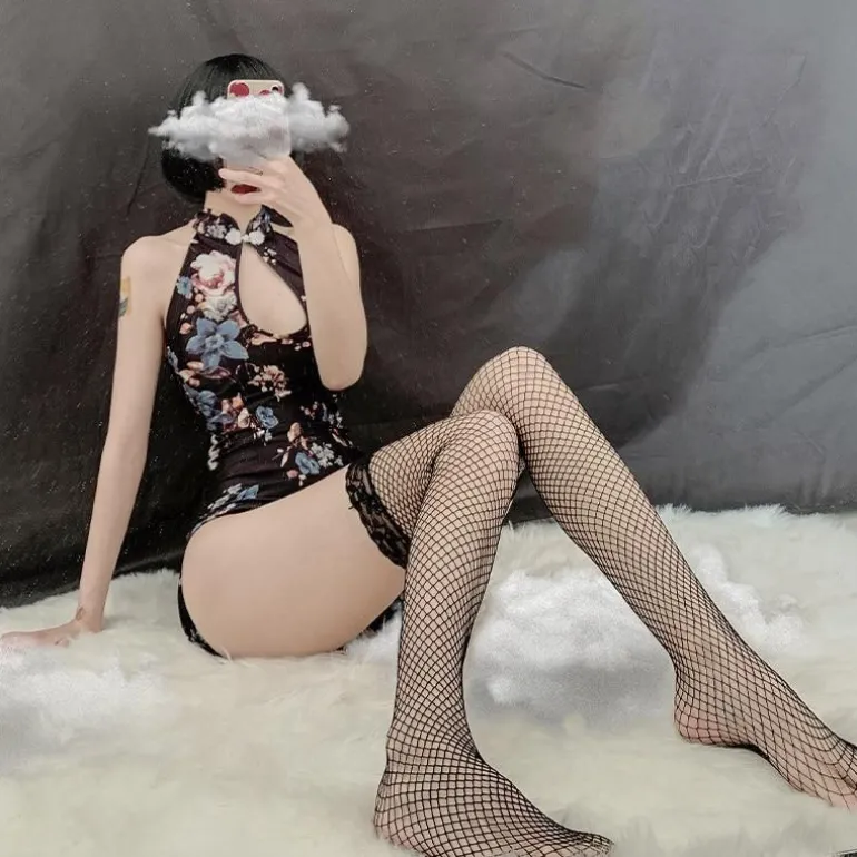Floral Cheongsam Dress