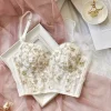 Floral Embroidered Bustier
