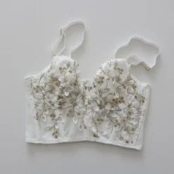 Floral Embroidered Bustier