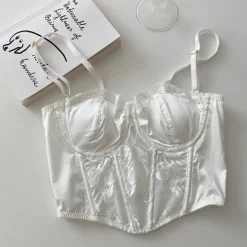 Floral Embroidered Bustier