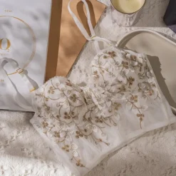Floral Embroidered Bustier