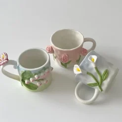 Floral Handpainted Mugs