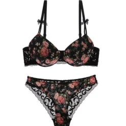 Floral Lace Lingerie Set