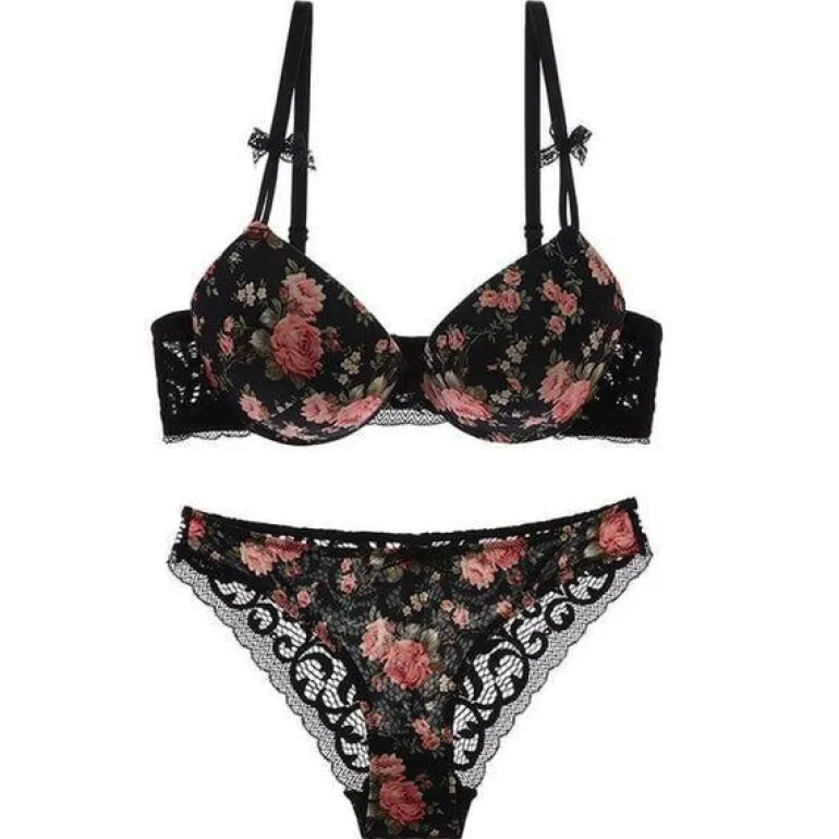 Floral Lace Lingerie Set
