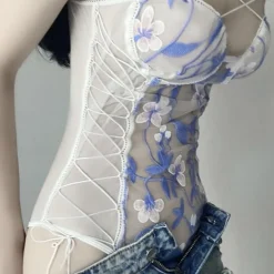 Floral Mesh Bodysuit