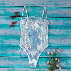 Floral Mesh Bodysuit