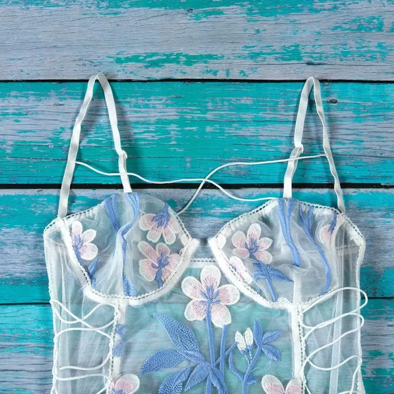 Floral Mesh Bodysuit