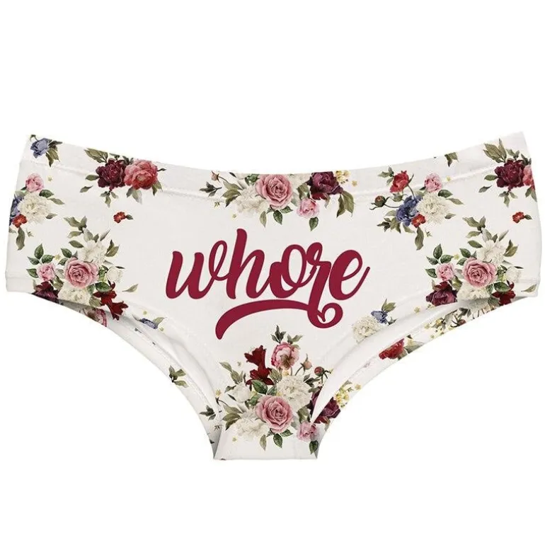 Floral Wh*re Panties