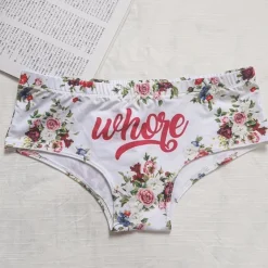 Floral Wh*re Panties