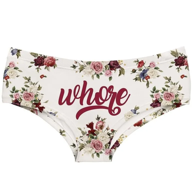 Floral Wh*re Panties