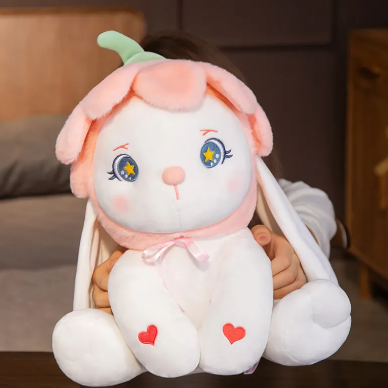 Flower Bonnet Bunny Plush