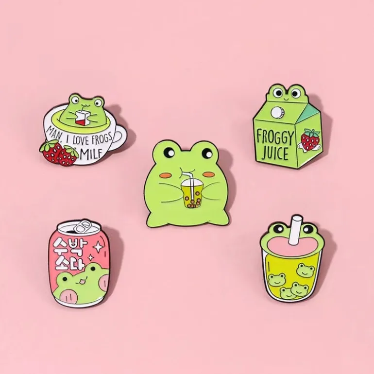 Froggy Juice Enamel Pins