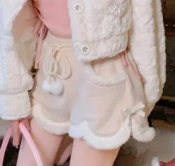 Fur Trimmed Dollette Shorts