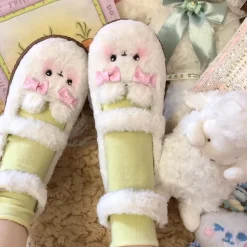 Fuzzy Bear Mary Janes