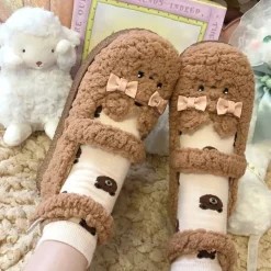 Fuzzy Bear Mary Janes