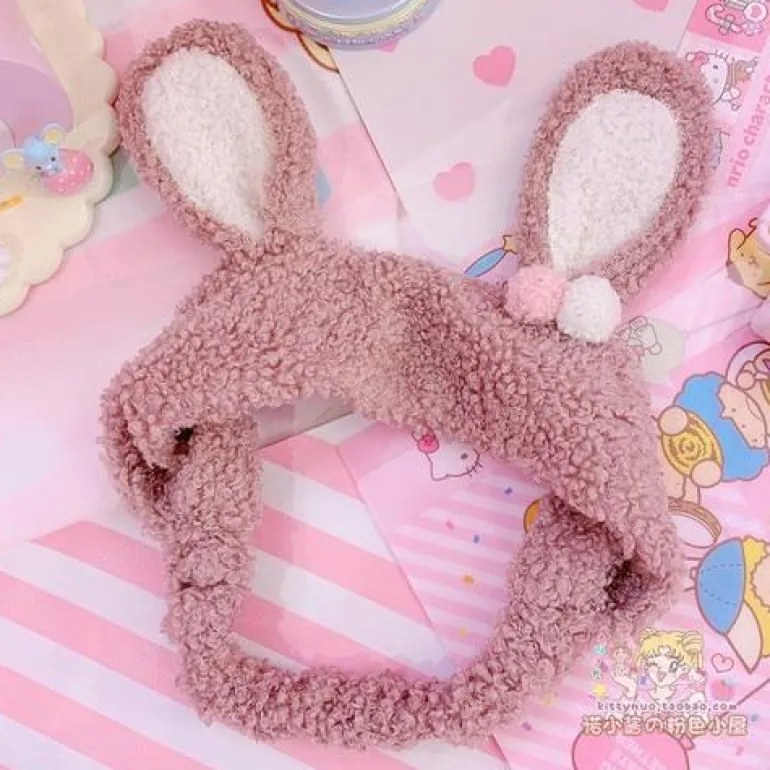 Fuzzy Bunny Hair Band