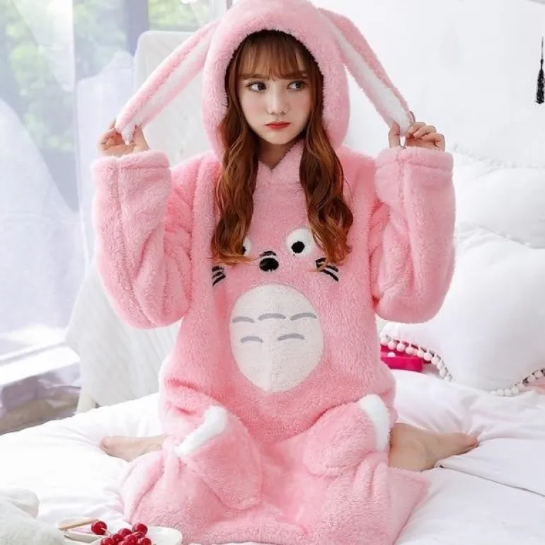 Fuzzy Chinchilla Nightgown