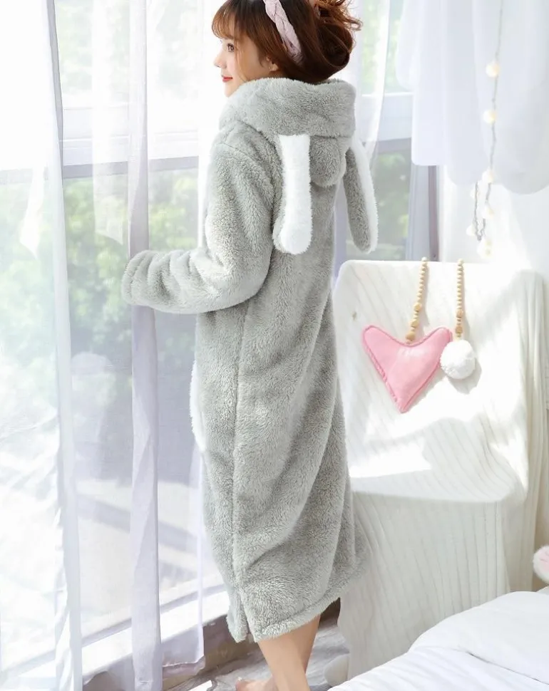 Fuzzy Chinchilla Nightgown