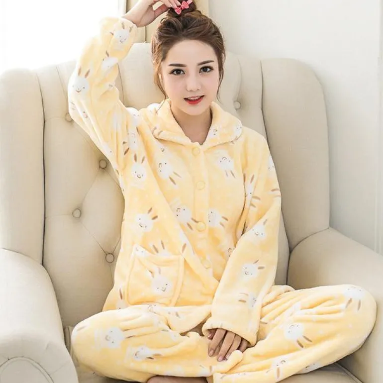 Fuzzy Flannel Pajama Sets