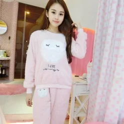 Fuzzy Flannel Pajama Sets