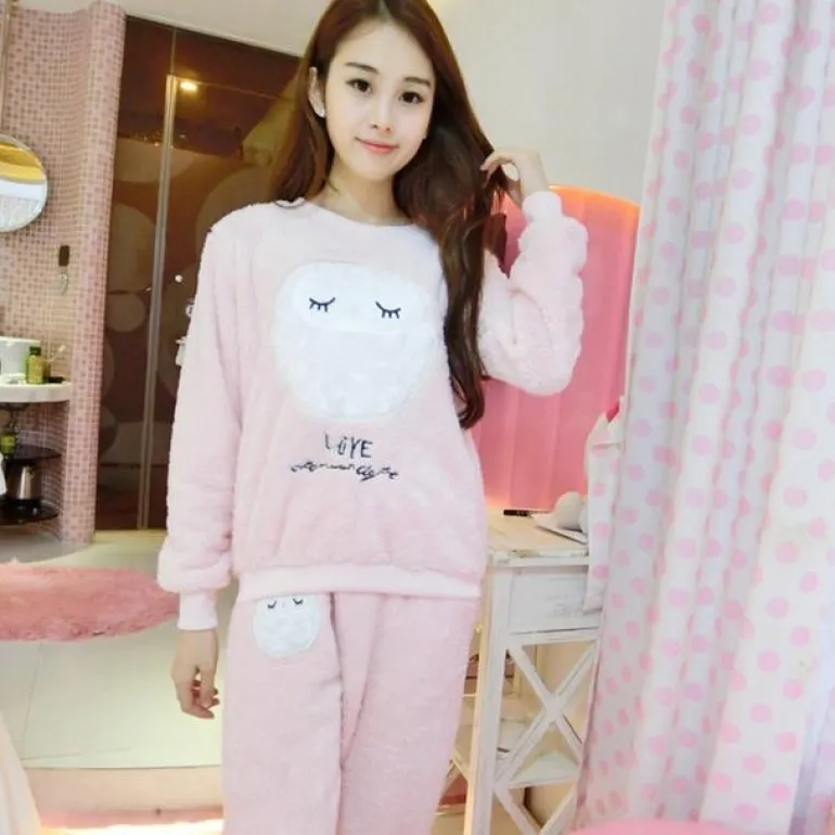 Fuzzy Flannel Pajama Sets