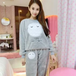 Fuzzy Flannel Pajama Sets