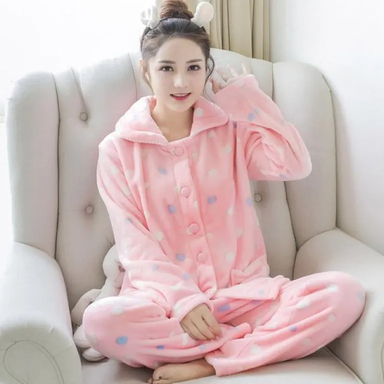Fuzzy Flannel Pajama Sets